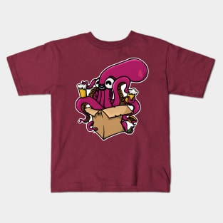 Box octopus party Kids T-Shirt